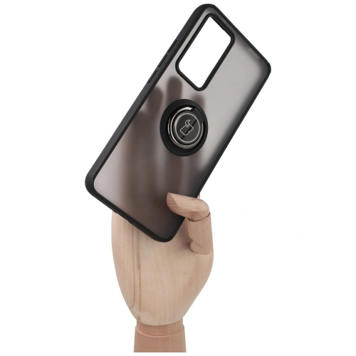 Kup Etui s úchytem na prst Bizon Case Hybrid Ring pro Xiaomi 12T / 12T Pro kouřové s černým rámečkem - BIZ1946 - {ean13} - Sklep Home Screen