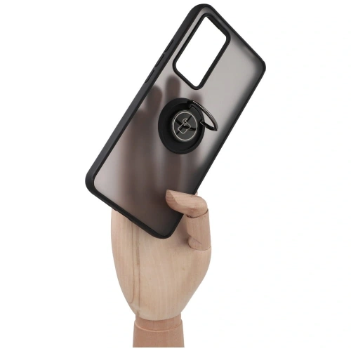 Kup Etui s úchytem na prst Bizon Case Hybrid Ring pro Xiaomi 12T / 12T Pro kouřové s černým rámečkem - BIZ1946 - {ean13} - Sklep Home Screen