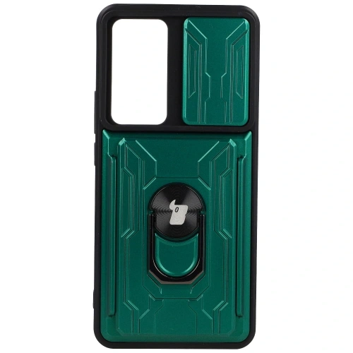 Kup Bizon Case Camshield Card Slot Ring Xiaomi 12T verde - BIZ1947 - {ean13} - Sklep Home Screen