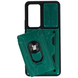 Kup Etui Bizon Case Camshield Card Slot Ring do Xiaomi 12T zelené - BIZ1947 - {ean13} - Sklep Home Screen