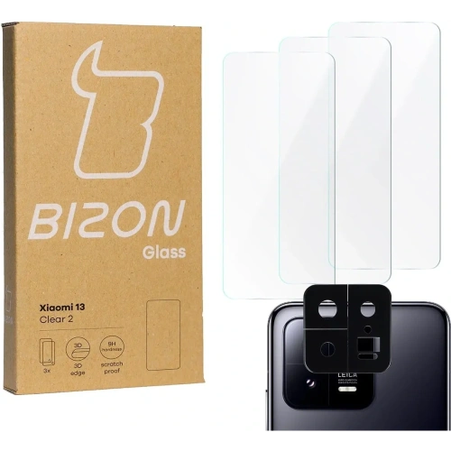 Kup BIZON Clear 2 3x Bildschirmglas + Kameraglas Xiaomi 13 - BIZ1948 - {ean13} - Sklep Home Screen