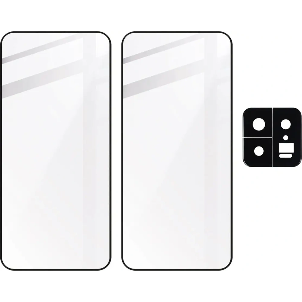 2x Szkło na ekran + szkło na aparat BIZON Edge 2 do Xiaomi 13