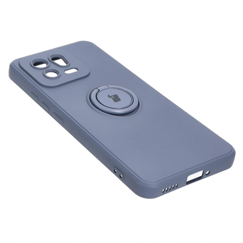 Etui Bizon Case Silicone Ring Sq do Xiaomi 13 szare