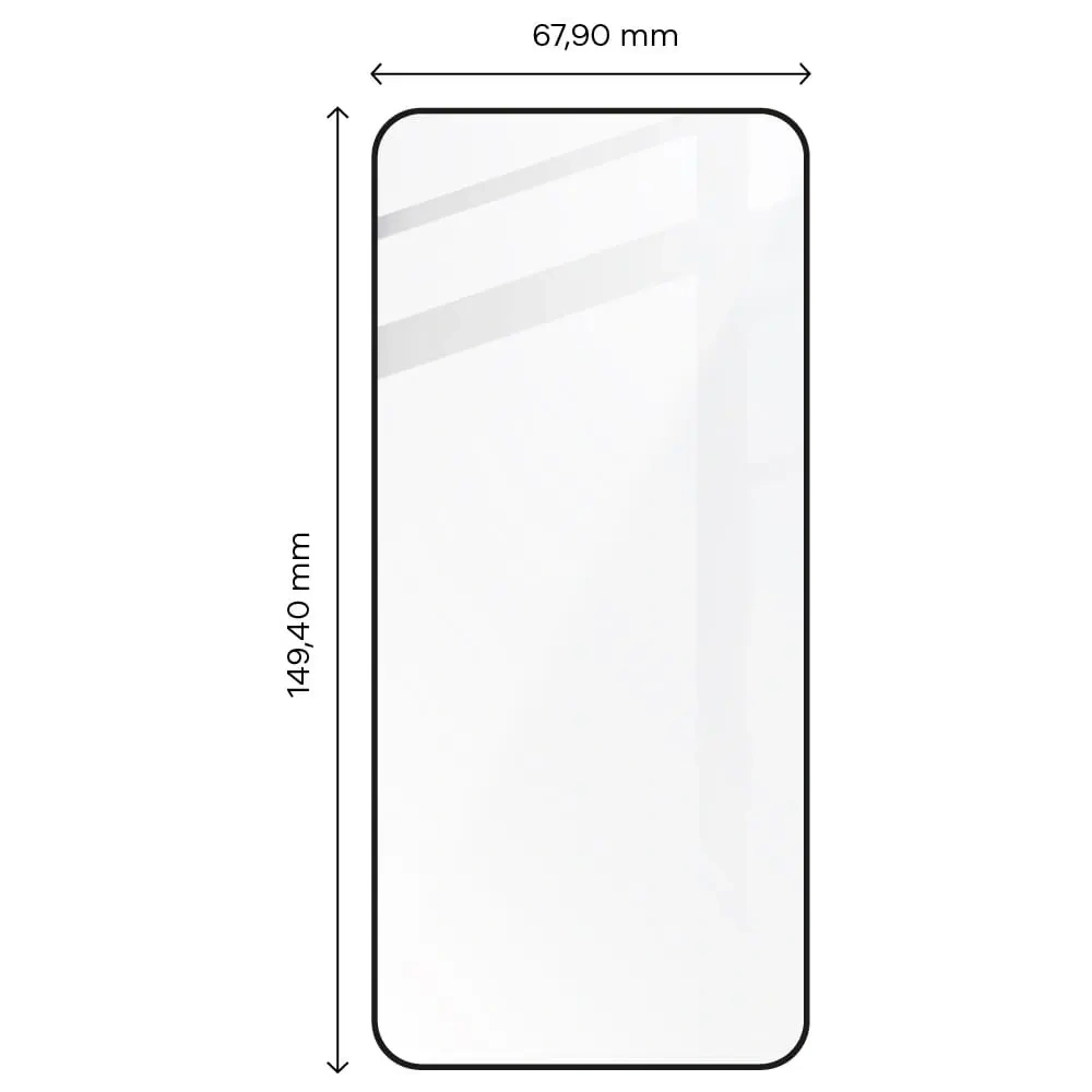 Szkło hartowane Bizon Glass Edge 2 do Xiaomi 13 / Xiaomi 14 czarne