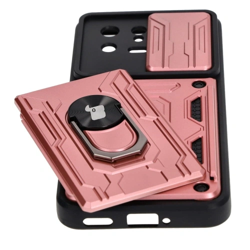 Kup Etui Bizon Case Camshield Card Slot Ring do Xiaomi 13 jasnoróżowe - BIZ1963 - {ean13} - Sklep Home Screen