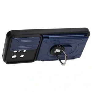 Bizon Case Camshield Card Slot Ring Xiaomi 13 navy blue