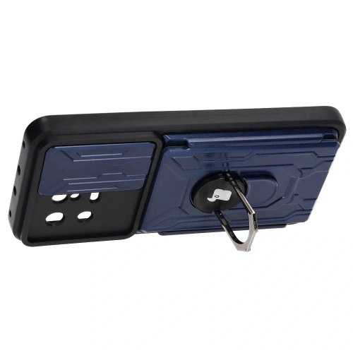Kup Bizon Case Camshield Kartensteckplatz Ring Xiaomi 13 marineblau - BIZ1964 - {ean13} - Sklep Home Screen