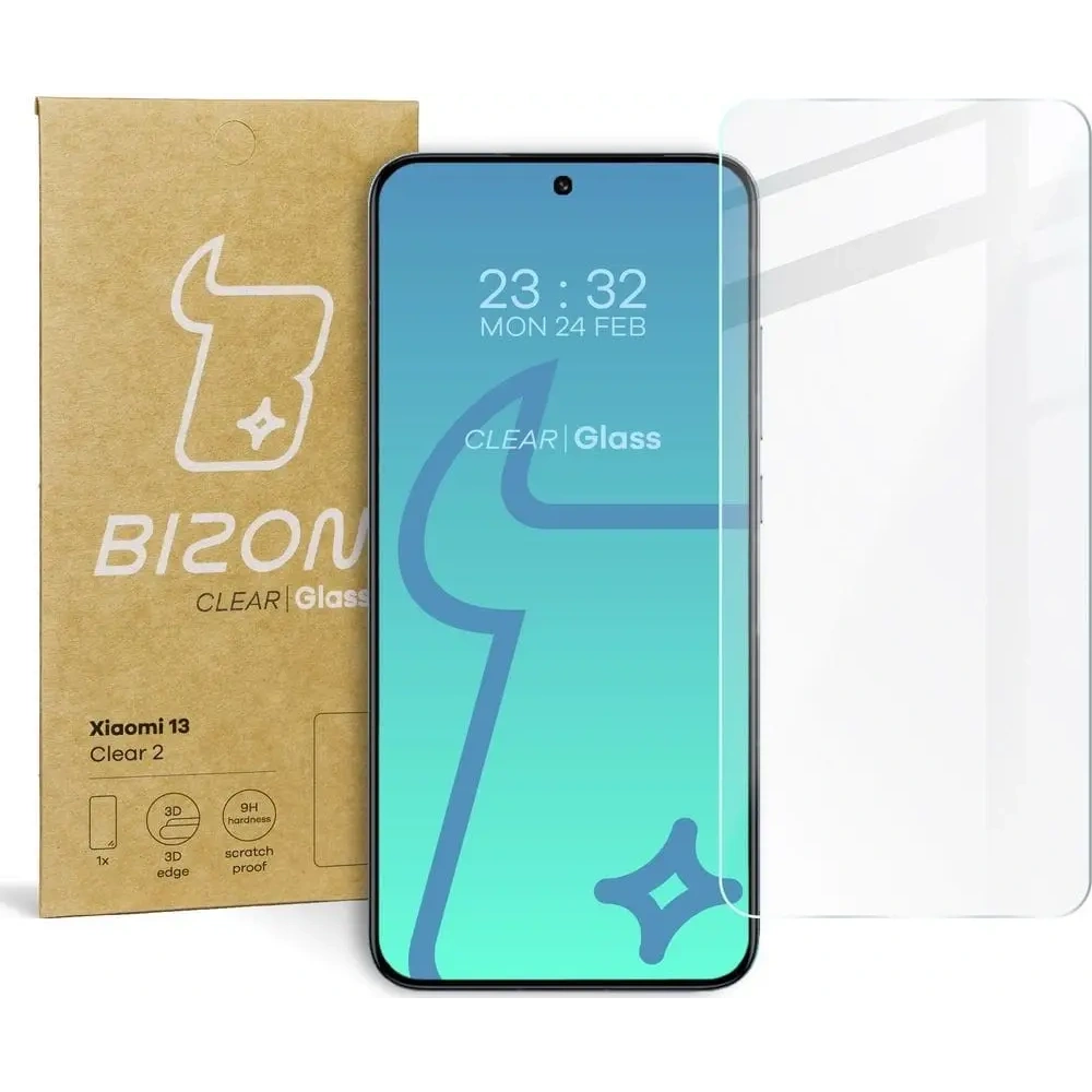 Szkło hartowane Bizon Glass Clear 2 do Xiaomi 13 Xiaomi 14