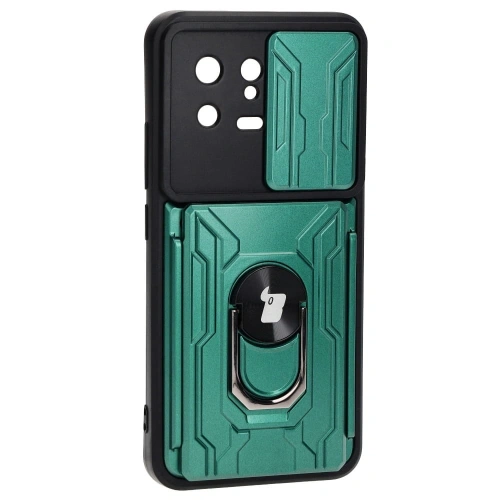 Kup Etui Bizon Case Camshield Card Slot Ring do Xiaomi 13 zielone - BIZ1966 - {ean13} - Sklep Home Screen