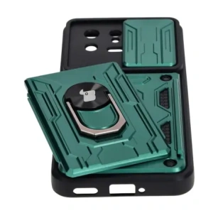 Kup Etui Bizon Case Camshield Card Slot Ring do Xiaomi 13 zielone - BIZ1966 - {ean13} - Sklep Home Screen