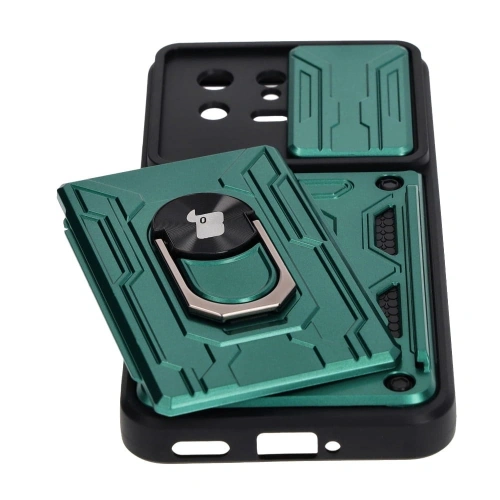 Kup Etui Bizon Case Camshield Card Slot Ring do Xiaomi 13 zielone - BIZ1966 - {ean13} - Sklep Home Screen