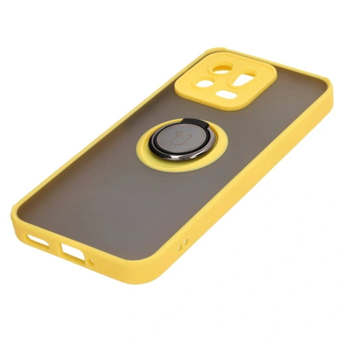 Buy Bizon Case Hybrid Ring Xiaomi 13 smoky with a yellow frame - BIZ1968 - {ean13} - Home Screen Store Europe