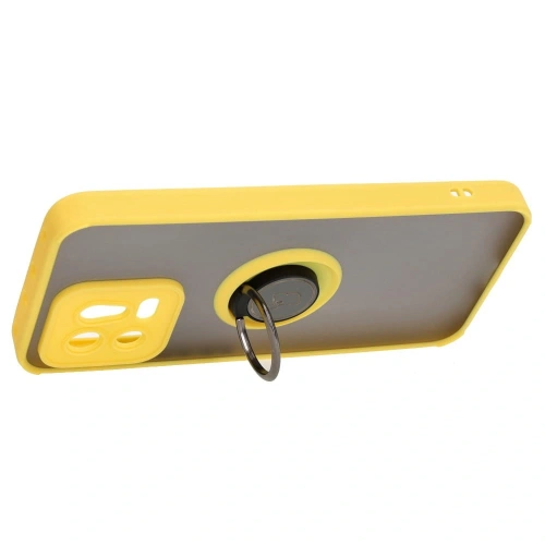 Buy Bizon Case Hybrid Ring Xiaomi 13 smoky with a yellow frame - BIZ1968 - {ean13} - Home Screen Store Europe