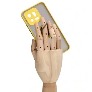 Kup Etui z uchwytem na palec Bizon Case Hybrid Ring do Xiaomi 13 przydymione z żółtą ramką - BIZ1968 - {ean13} - Sklep Home Screen