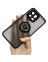 Etui s úchopem na prst Bizon Case Hybrid Ring pro Xiaomi 13 kouřové s černým rámečkem