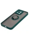 Kup Etui s úchytem na prst Bizon Case Hybrid Ring do Xiaomi 13 kouřové s tmavě zeleným rámečkem - BIZ1970 - {ean13} - Sklep Home Screen
