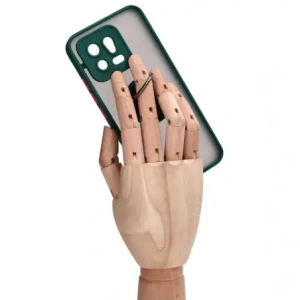 Kup Etui z uchwytem na palec Bizon Case Hybrid Ring do Xiaomi 13 przydymione z ciemnozieloną ramką - BIZ1970 - {ean13} - Sklep Home Screen