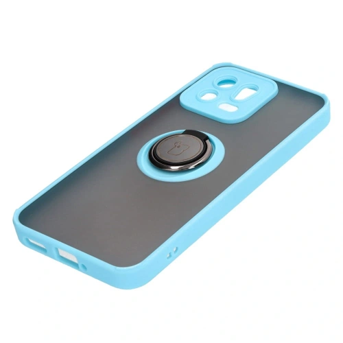 Kup Etui z uchwytem na palec Bizon Case Hybrid Ring do Xiaomi 13 przydymione z jasnoniebieską ramką - BIZ1971 - {ean13} - Sklep Home Screen