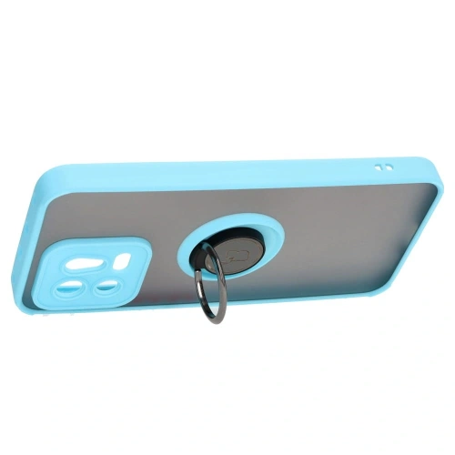 Kup Etui z uchwytem na palec Bizon Case Hybrid Ring do Xiaomi 13 przydymione z jasnoniebieską ramką - BIZ1971 - {ean13} - Sklep Home Screen