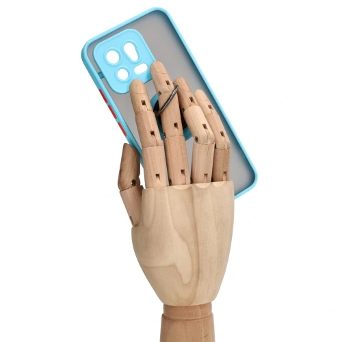 Kup Etui z uchwytem na palec Bizon Case Hybrid Ring do Xiaomi 13 przydymione z jasnoniebieską ramką - BIZ1971 - {ean13} - Sklep Home Screen