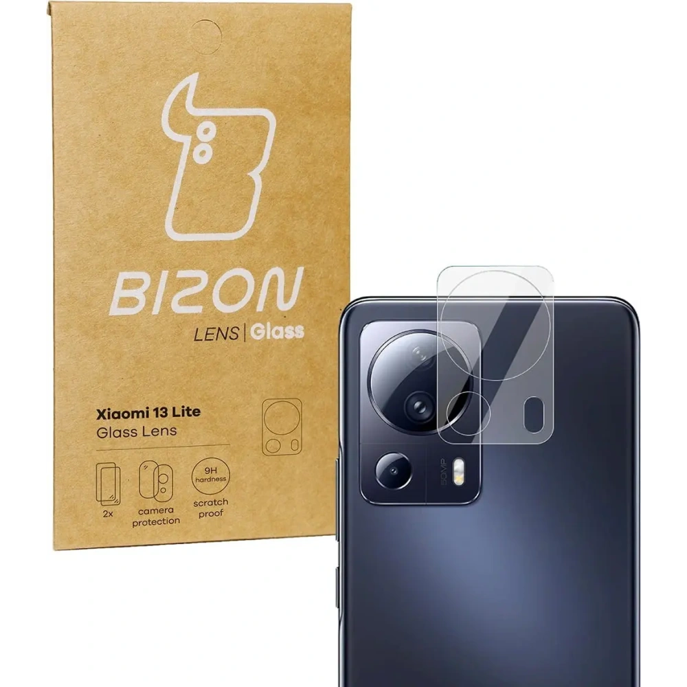 Szkło na aparat Bizon Glass Lens do Xiaomi 13 Lite [2 PACK]