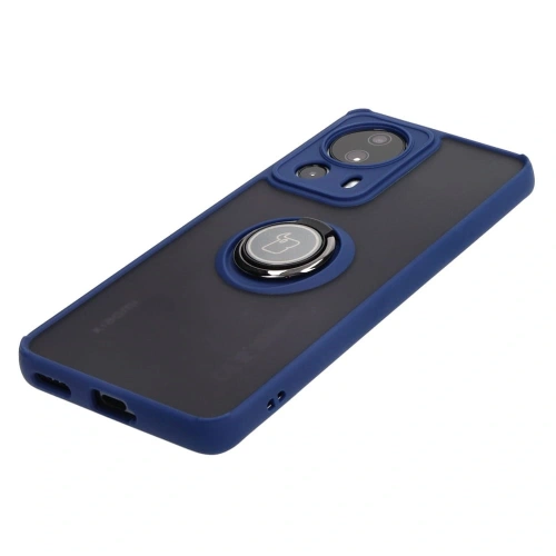 Kup Etui s úchopem na prst Bizon Case Hybrid Ring pro Xiaomi 13 Lite kouřové s modrým rámečkem - BIZ1977 - {ean13} - Sklep Home Screen