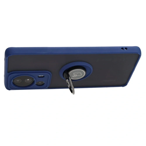 Kup Etui s úchopem na prst Bizon Case Hybrid Ring pro Xiaomi 13 Lite kouřové s modrým rámečkem - BIZ1977 - {ean13} - Sklep Home Screen