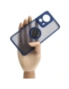 Kup Etui s úchopem na prst Bizon Case Hybrid Ring pro Xiaomi 13 Lite kouřové s modrým rámečkem - BIZ1977 - {ean13} - Sklep Home Screen