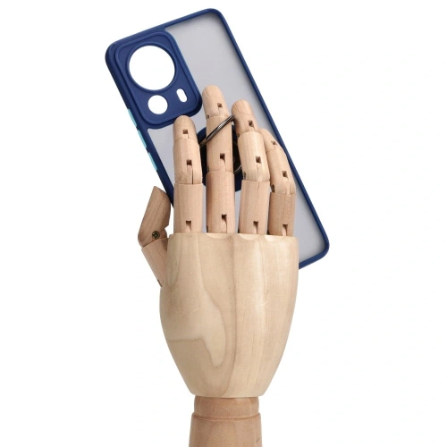 Kup Etui s úchopem na prst Bizon Case Hybrid Ring pro Xiaomi 13 Lite kouřové s modrým rámečkem - BIZ1977 - {ean13} - Sklep Home Screen