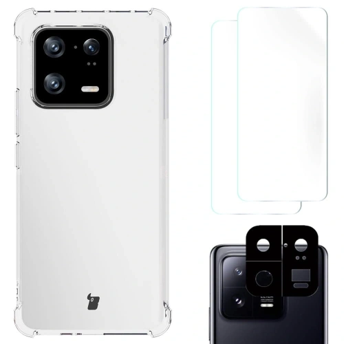 Kup Etui + 2x folia + obiektyw Bizon Case Clear Pack do Xiaomi 13 Pro przezroczyste - BIZ1980 - {ean13} - Sklep Home Screen