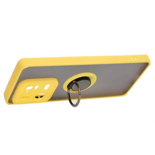 Buy Bizon Case Hybrid Ring Xiaomi 13 Pro smoky with a yellow frame - BIZ1982 - {ean13} - Home Screen Store Europe