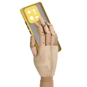 Kup Etui z uchwytem na palec Bizon Case Hybrid Ring do Xiaomi 13 Pro przydymione z żółtą ramką - BIZ1982 - {ean13} - Sklep Home Screen