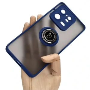 Kup Bizon Case Hybrid Ring Xiaomi 13 Pro rauchig mit einem marineblauen Rahmen - BIZ1983 - {ean13} - Sklep Home Screen