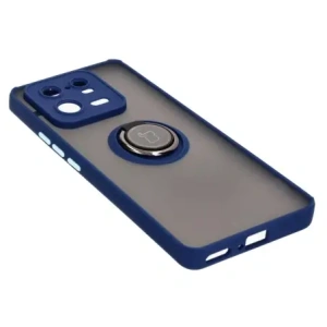 Kup Etui z uchwytem na palec Bizon Case Hybrid Ring do Xiaomi 13 Pro przydymione z granatową ramką - BIZ1983 - {ean13} - Sklep Home Screen