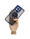 Buy Bizon Case Hybrid Ring Xiaomi 13 Pro smoky with a navy blue frame - BIZ1983 - {ean13} - Home Screen Store Europe