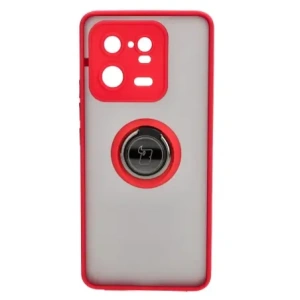 Kup Etui z uchwytem na palec Bizon Case Hybrid Ring do Xiaomi 13 Pro przydymione z czerwoną ramką - BIZ1984 - {ean13} - Sklep Home Screen