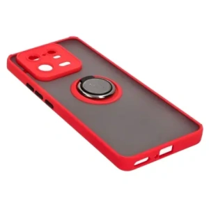 Kup Etui z uchwytem na palec Bizon Case Hybrid Ring do Xiaomi 13 Pro przydymione z czerwoną ramką - BIZ1984 - {ean13} - Sklep Home Screen