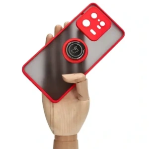 Kup Etui z uchwytem na palec Bizon Case Hybrid Ring do Xiaomi 13 Pro przydymione z czerwoną ramką - BIZ1984 - {ean13} - Sklep Home Screen