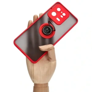 Kup Etui z uchwytem na palec Bizon Case Hybrid Ring do Xiaomi 13 Pro przydymione z czerwoną ramką - BIZ1984 - {ean13} - Sklep Home Screen