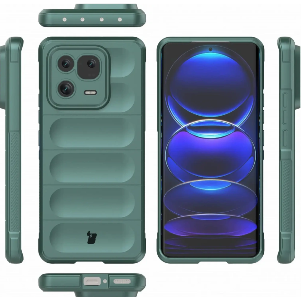 Pancerne etui Bizon Case Tur do Xiaomi 13 Pro ciemnozielone