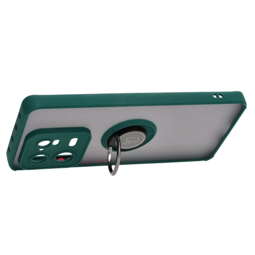 Buy Bizon Case Hybrid Ring Xiaomi 13 Pro smoky with a dark green frame - BIZ1988 - {ean13} - Home Screen Store Europe