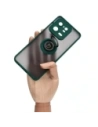 Buy Bizon Case Hybrid Ring Xiaomi 13 Pro smoky with a dark green frame - BIZ1988 - {ean13} - Home Screen Store Europe
