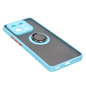 Kup Etui z uchwytem na palec Bizon Case Hybrid Ring do Xiaomi 13 Pro przydymione z jasnoniebieską ramką - BIZ1989 - {ean13} - Sklep Home Screen