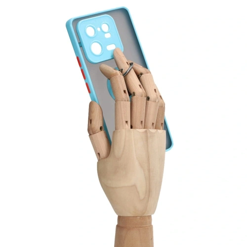 Kup Etui s úchopem na prst Bizon Case Hybrid Ring pro Xiaomi 13 Pro kouřové s jasně modrým rámečkem - BIZ1989 - {ean13} - Sklep Home Screen