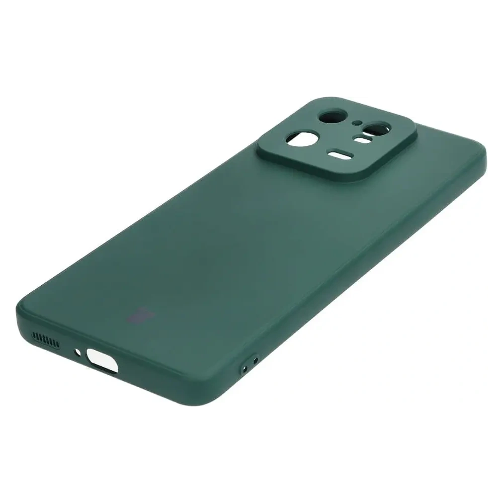 Etui Bizon Case Silicone Sq do Xiaomi 13 Pro ciemnozielone