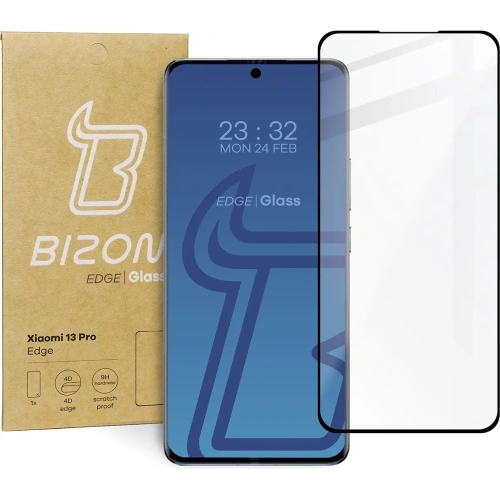 Kup Szkło hartowane Bizon Glass Edge do Xiaomi 13 Pro czarne - BIZ1993 - {ean13} - Sklep Home Screen