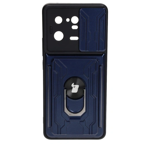 Kup Etui Bizon Case Camshield Card Slot Ring do Xiaomi 13 Pro granatowe - BIZ1994 - {ean13} - Sklep Home Screen