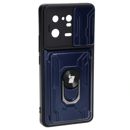 Kup Etui Bizon Case Camshield Card Slot Ring do Xiaomi 13 Pro modré - BIZ1994 - {ean13} - Sklep Home Screen