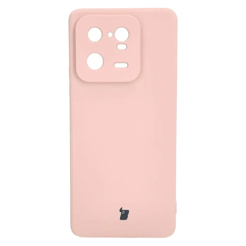 Etui Bizon Case Silicone Sq do Xiaomi 13 Pro jasnoróżowe