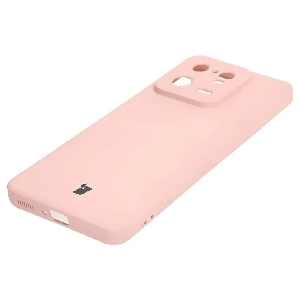 Etui Bizon Case Silicone Sq do Xiaomi 13 Pro jasnoróżowe